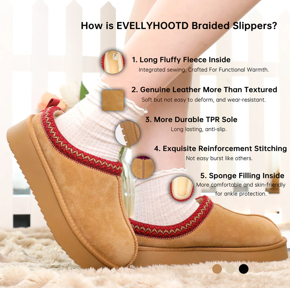 2410 Braided Platform Slipper Shoes
