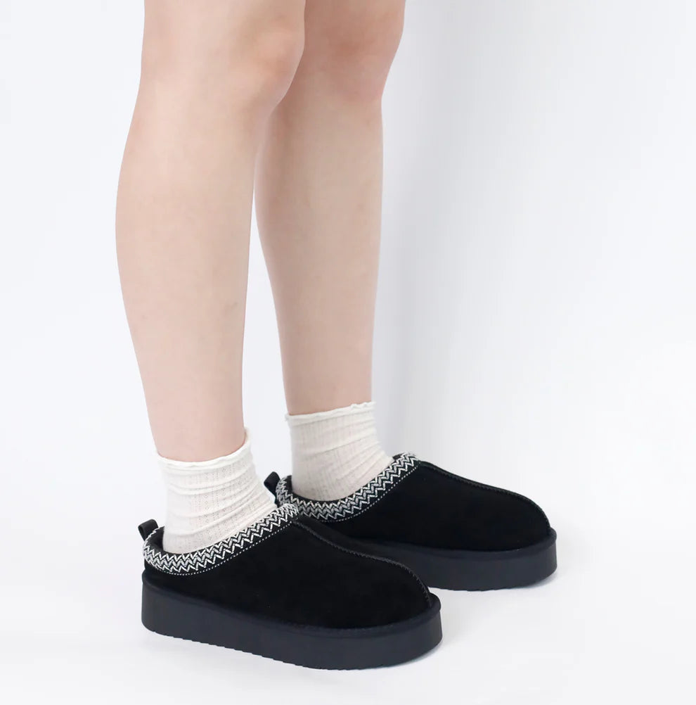 2410 Braided Platform Slipper Shoes